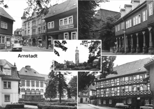 AK, Arnstadt, fünf Abb., 1980