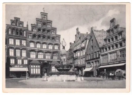 AK, Lüneburg, Der Schütting am Sande, um 1950