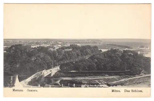 AK, Mitau, Jelgava, Lettland, Blick zum Schloß, um 1916