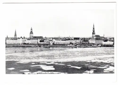 AK, Riga, Lettland, Blick auf die Stadt, um 1958
