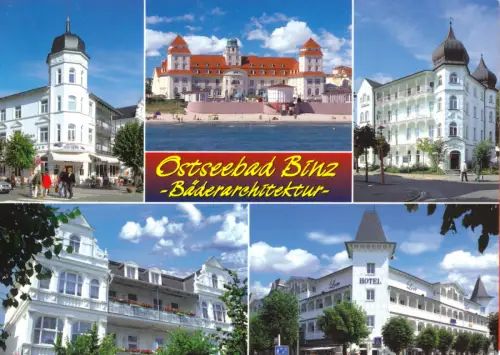 AK, Ostseebad Binz Rügen, fünf Abb., Bäder-Architektur, um 2005