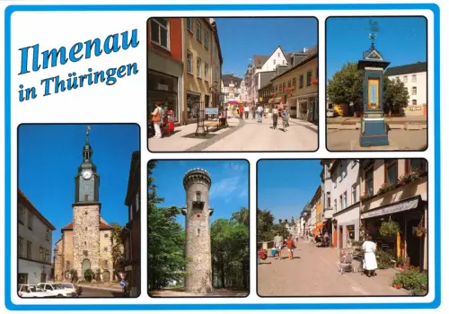 AK, Ilmenau Thür., fünf Abb., um 1995