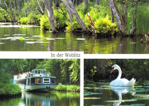 AK, Himmelpfort Kr. Gransee, An der Woblitz, drei Abb., um 2000