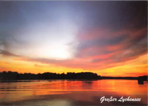 AK, Lychen Uckermark, Abendstimmung am Großen Lychensee, um 2008