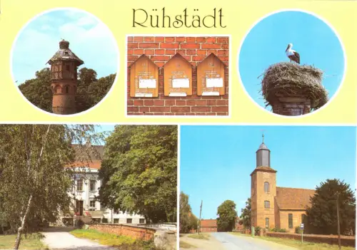 AK, Rühstädt Elbe, fünf Abb., um 1993