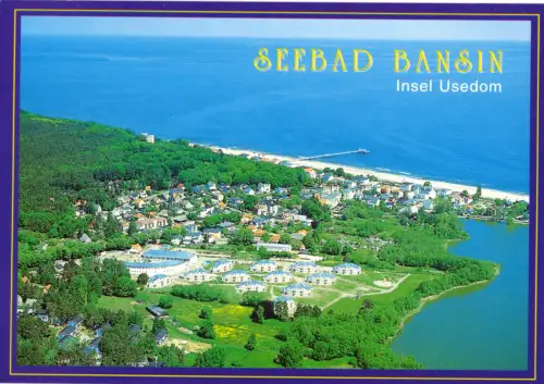 AK, Seebad Bansin auf Usedom, Luftbildtotale, um 2010