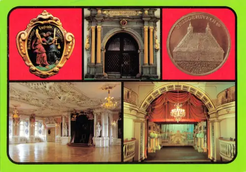 AK, Gotha, Schloss Friedenstein, fünf Abb., 1980