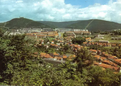 AK, Suhl, Blick von der Ottilienkapelle auf das Neubaugebiet Ilmenauer Str. 1981