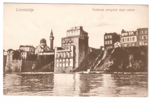 AK, Constanza, Constanța, Rumänien, Vedrea orasului depe mare, um 1920