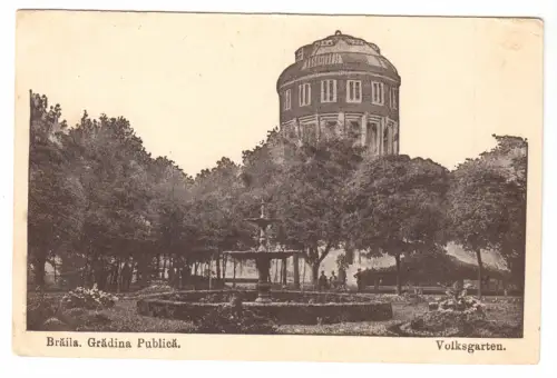 AK, Braila, Rumänien, Gradina Publica, Volksgarten, um 1917