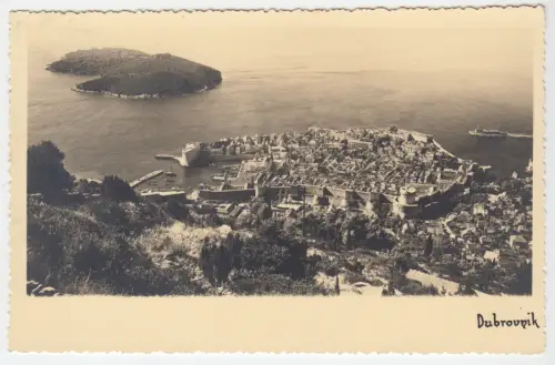 AK, Dubrovnik, Kroatien, Gesamtansicht, 1936