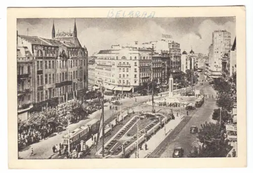 AK, Beograd, Belgrad, Serbien, Terazieje, Hotel Balkan, um 1943