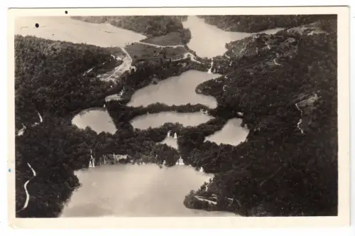AK, Plitvicka Jezera, Kroatien, Luftbildansicht, 1937