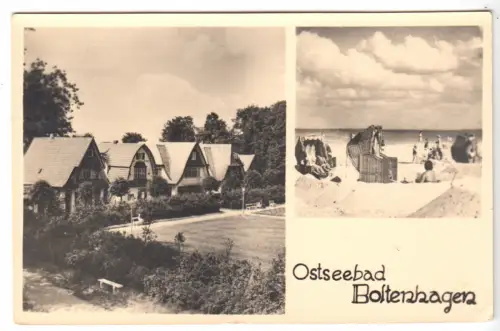 AK, Ostseebad Boltenhagen, zwei Abb., 1962