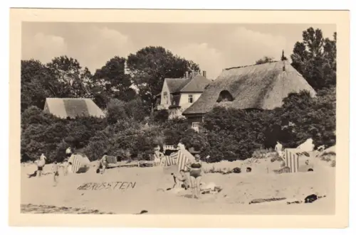 AK, Insel Poel, Strandpartie, belebt, 1955