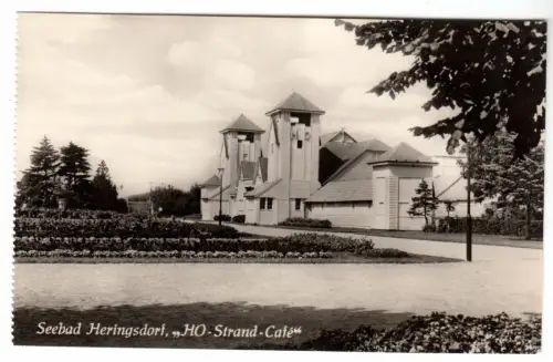 AK, Seebad Heringsdorf auf Usedom, "HO-Strand-Café", 1960