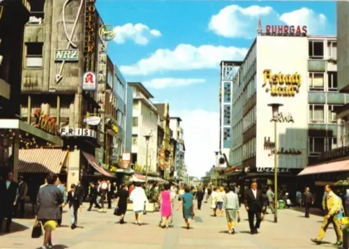 AK, Essen, Kettwiger Straße, belebt, um 1970