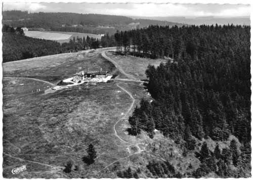 AK, St. Andreasberg Oberharz, Berggasthaus Matthias-Baude, Luftbildansicht, 1956