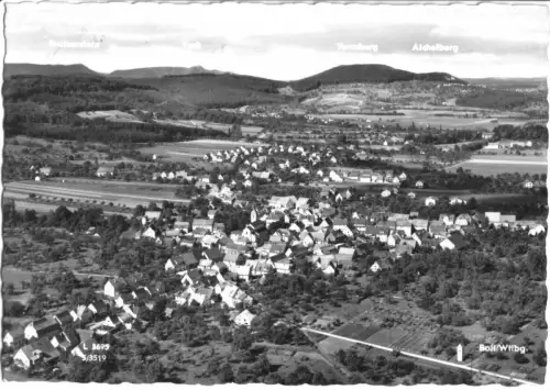 AK, Boll Wttbg., Luftbildansicht, 1962