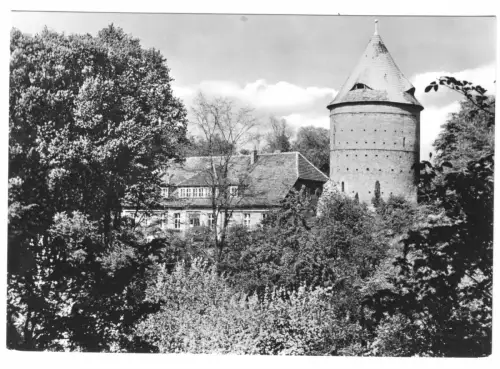 AK, Plau Meckl., Kr. Lübz, Burgturm und Krankenhaus (Innere Abt.), 1970