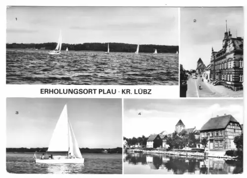 AK, Plau Meckl., Kr. Lübz, vier Abb., 1981