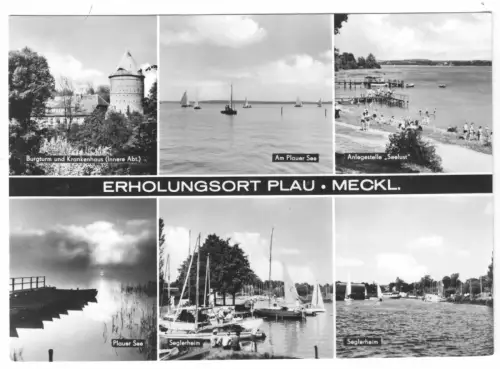 AK, Plau Meckl., Kr. Lübz, sechs Abb., 1968