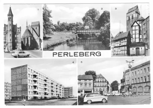 AK, Perleberg, fünf Abb., 1980