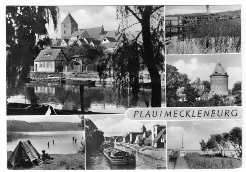 AK, Plau Meckl., Kr. Lübz, sechs Abb., 1966