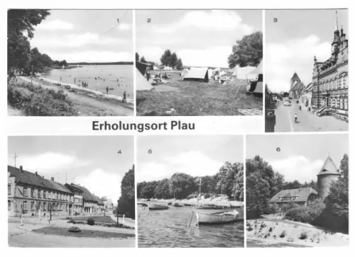 AK, Plau Meckl., Kr. Lübz, sechs Abb., 1984