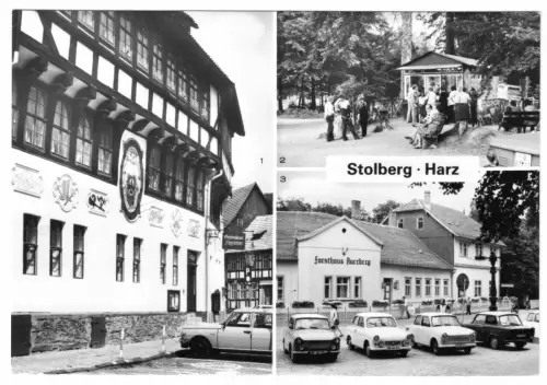 AK, Stolberg Harz, drei Abb., 1987