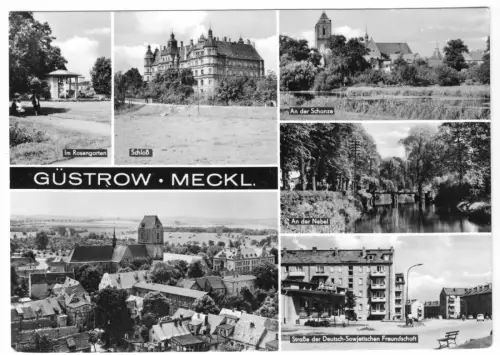 AK, Güstrow Meckl., sechs Abb., 1971