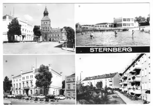 AK,   Sternberg Meckl., vier Abb., 1980