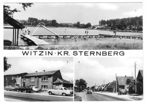 AK, Witzin Kr. Sternberg Meckl., drei Abb., 1983