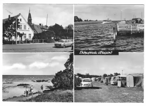 AK, Schaprode Rügen, vier Abb., 1984