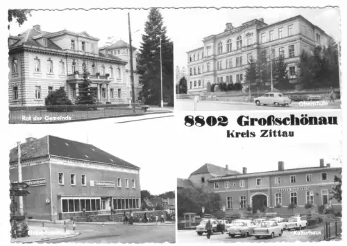 AK, Großschönau Kr. Zittau, vier Abb., 1981