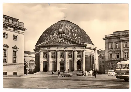 AK, Berlin Mitte, St. Hedwigs-Kathedrale und Bebelplatz, 1965