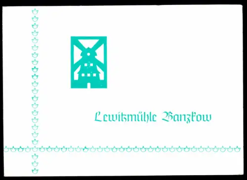 tour. Prospekt, Lewitzmühle Banzkow, 1980