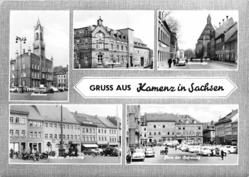 AK, Kamenz in Sachsen, fünf Abb., gestaltet, 1967