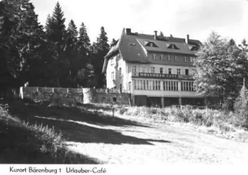 AK, Kurort Bärenburg, Urlauber-Café, 1967