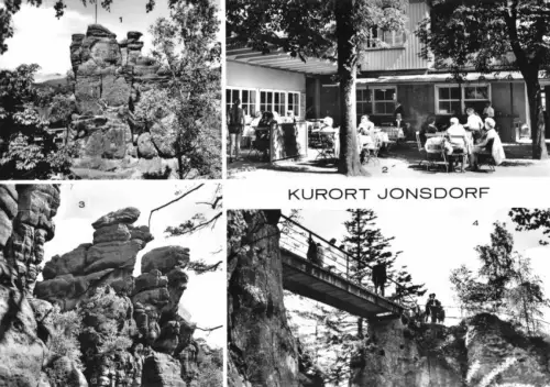 AK, Kurort Jonsdorf Kr. Zittau, vier Abb., 1977