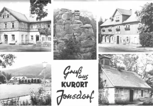 AK, Kurort Jonsdorf, fünf Abb., 1979