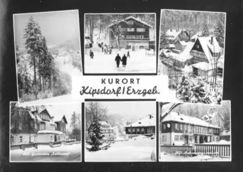 AK, Kurort Kipsdorf Erzgeb., sechs Abb., 1963