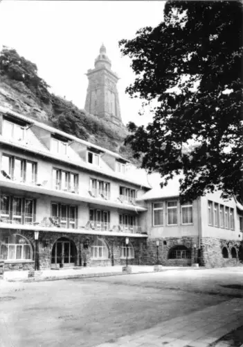 AK, Kyffhäuser, FDGB-Erholungsheim "Glück auf" und Kyffhäuserdenkmal, 1969