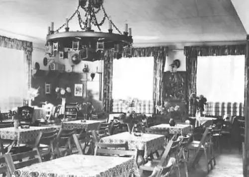 AK, Lehde Spreewald, "Café Venedig", Gastraum, 1966