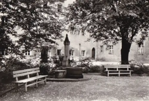 AK, Lutherstadt Wittenberg, Hof der Lutherhalle, 1983
