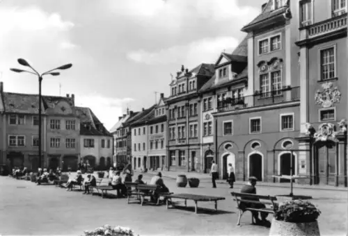 AK, Löbau, Platz der Befreiung, belebt, 1980
