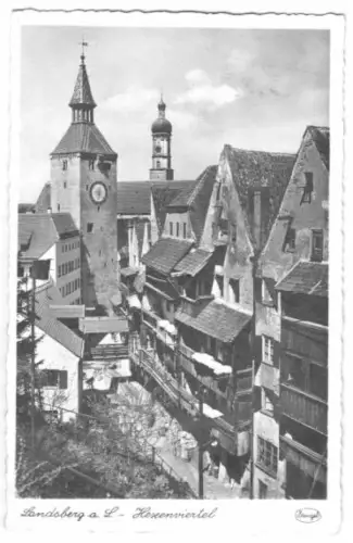 AK, Landsberg a. L., Hexenviertel, um 1951