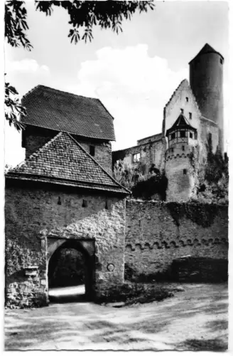 AK, Neckarzimmern, Burg Hornberg, um 1963