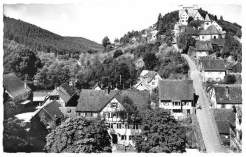 AK, Berneck Württ. Schwarzwald, Pension z. Rössle, 1962