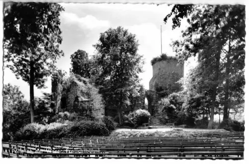 AK, Polle Oberweser, Freilichtbühne, 1961